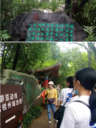 20210520桂林古东瀑布、山水间、靖江王府—訾洲公园、阳朔兴坪漓江、图腾古道、遇龙河竹筏漂、银子岩高铁四天一行54人(图2)